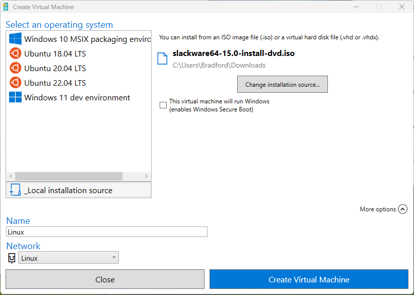 Create Virtual Machine with customizations