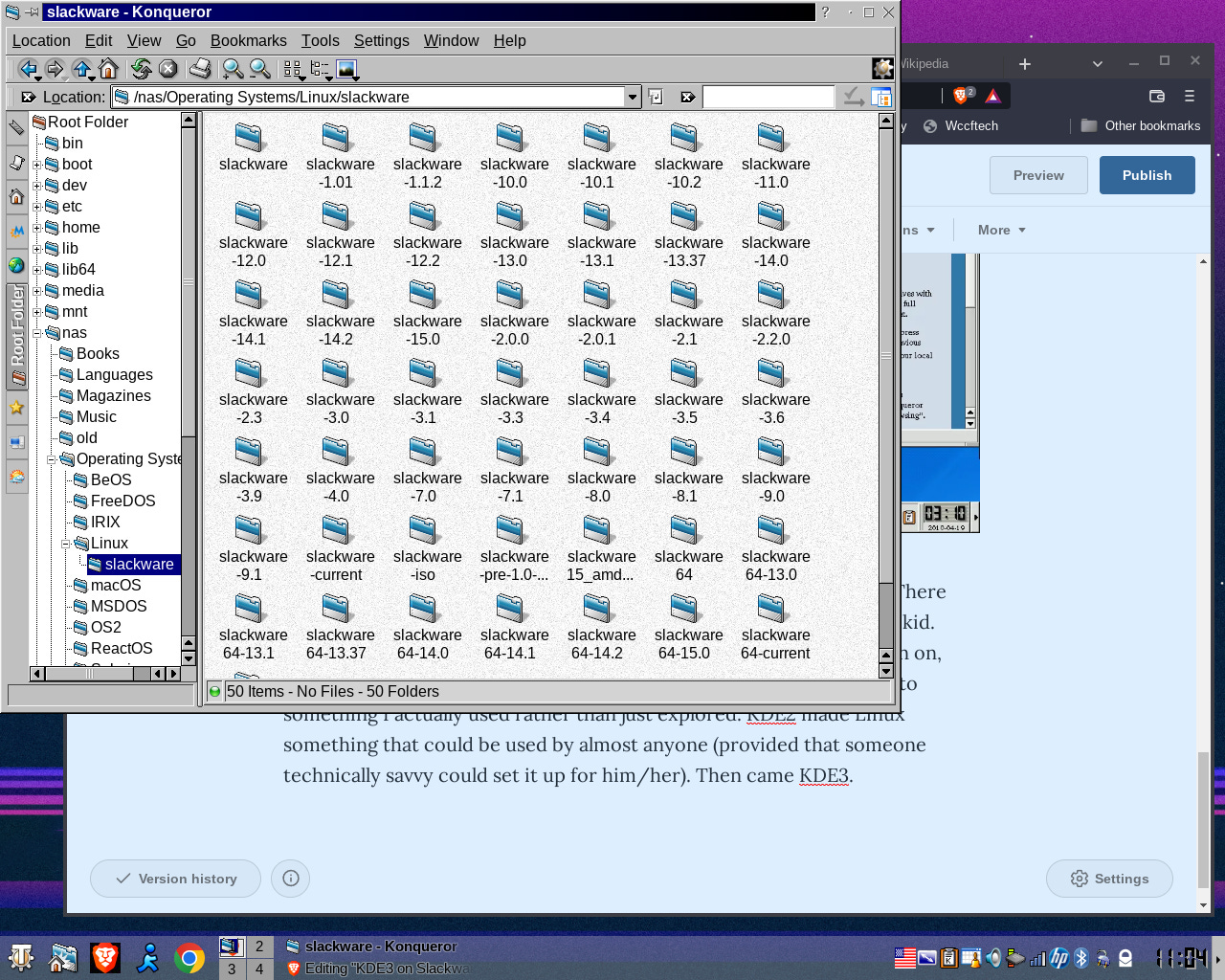 KDE3 on Slackware15
